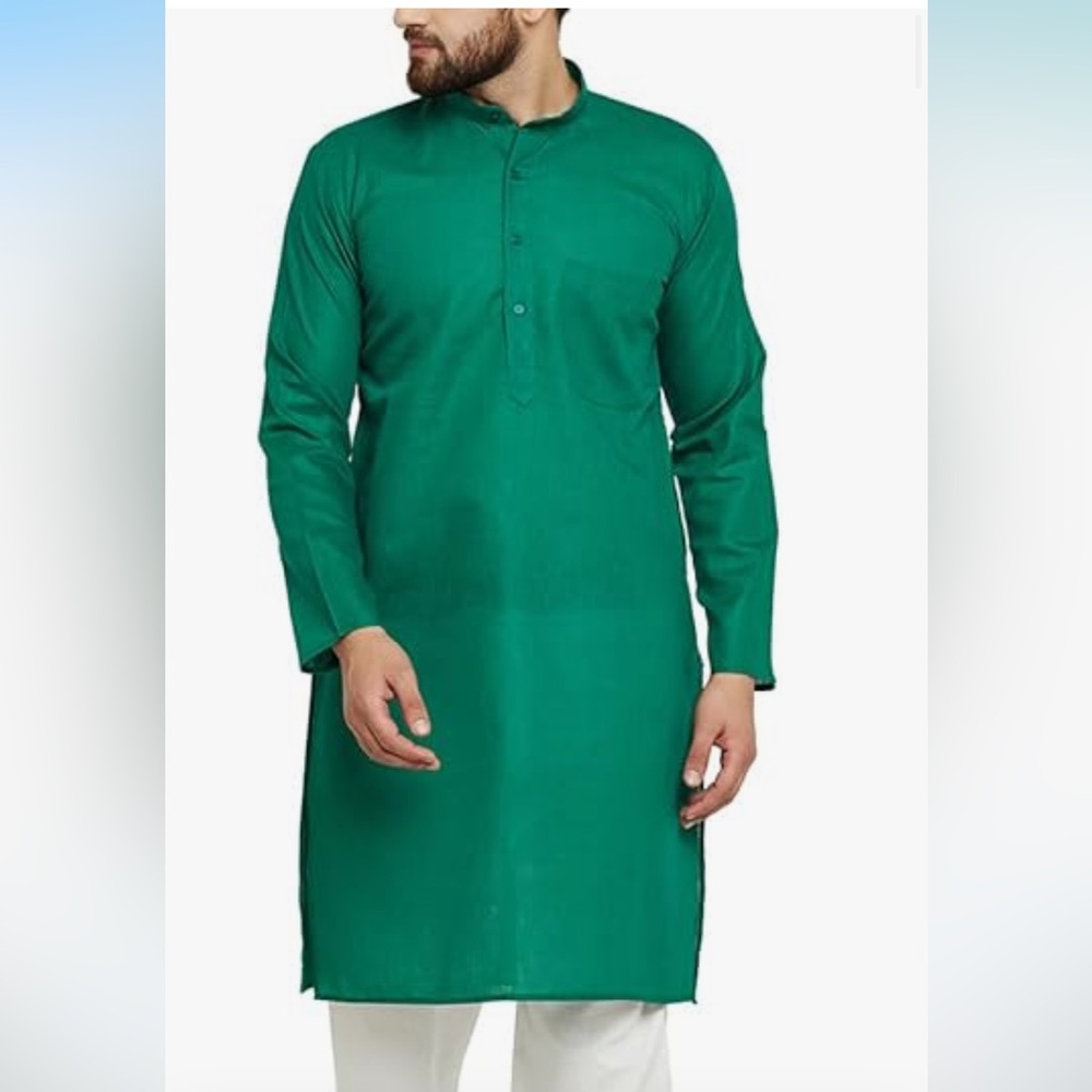 Men's Green Kurta